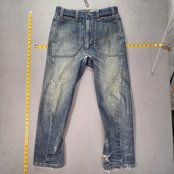 VTG Levis Engineered Jeans Mens Blue Relaxed Tapered Twisted Fits 30x28
